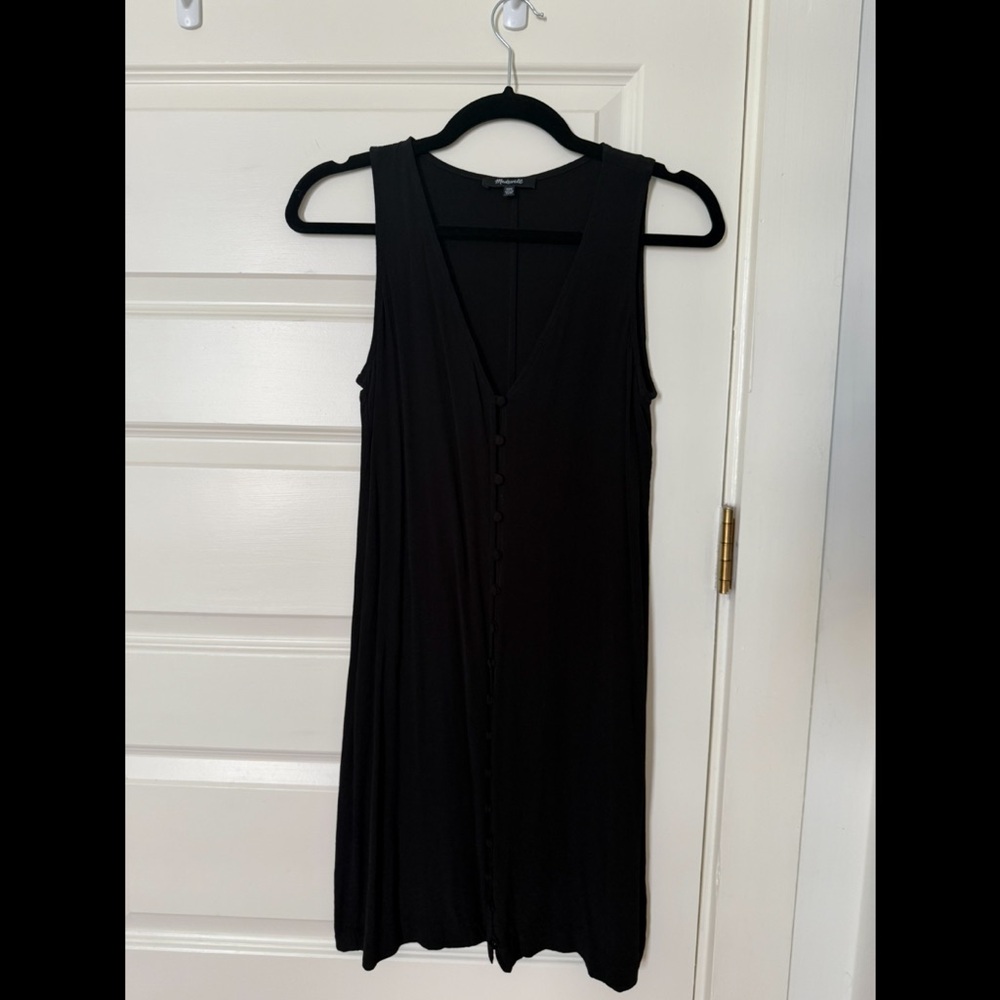 XXS Madewell little black midi dress